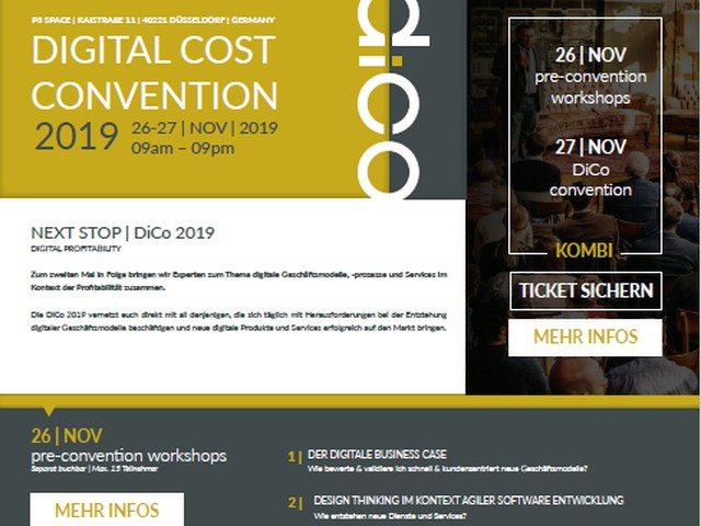 DIGITAL COST CONVENTION 2019